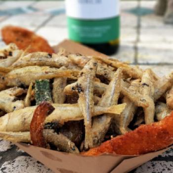 Der frittierte Fisch ist die Spezialität von Daniele - Bilancia di Bepi – Traditioneller Fischfang und leckeres Essen - (c) Maren Recken