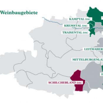 Übersicht über die DAC-Weinanaugebiete in Österreich - (c) Österreich Wein Marketing GmbH