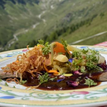 13. Kulinarischer Jakobsweg in Paznaun/Tirol - Martin Sieberer eröffnet beim 13. Kulinarischen Jakobsweg die Genuss-Wandersaison in Paznaun - (c) Sabine Zoller