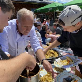 13. Kulinarischer Jakobsweg in Paznaun/Tirol - Martin Sieberer eröffnet beim 13. Kulinarischen Jakobsweg die Genuss-Wandersaison in Paznaun - (c) Sabine Zoller