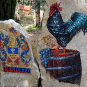 Der schwarze Hahn steht für den Chianti Classico. Dies und vieles Wissenwertes erfährt man auf der Weinreise der Firma Geldhauser in die Toskana. Die Reise wird begleitet von dem Sommelier Andrea Vestri - (c) Jörg Bornmann