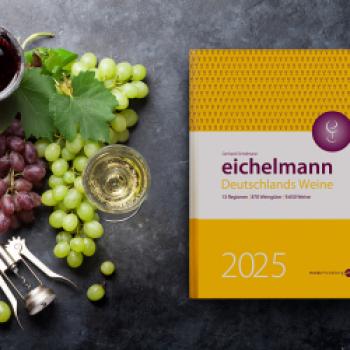 „Der Eichelmann“ präsentiert Jubiläumsausgabe  Seit 25 Jahren bekanntester deutscher Weinführer – 9.650 Weine von 870 Weingütern - (c) Verlag Mondo Heidelberg