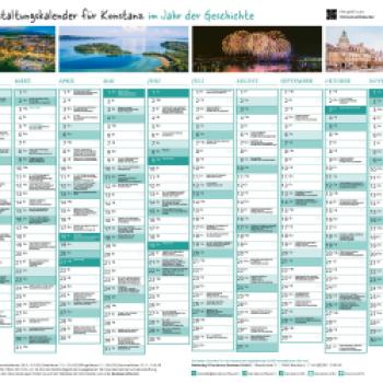 Konstanz 2025 – Der neue Eventkalender: Informativ, dekorativ und übersichtlich macht er Lust auf erholsame, spannende Tage in Konstanz - (c) MTK