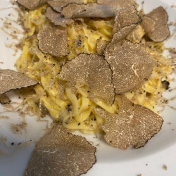 Frische Pasta mit Sommertrüffel im Restaurant La Tana del Lupo - (c) Thomas Rentschler