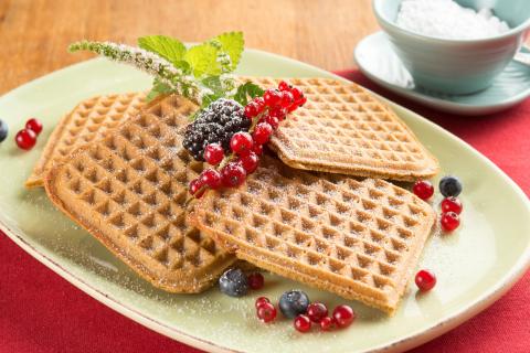 Steirische Kürbiskernölwaffeln - (c) Stefan Kristoferitsch mit freundlicher Genehmigung der Gemeinschaft Steirisches Kürbiskernöl g.g.A.