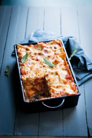 Kürbis-Hühnchen-Lasagne - (c) Manuela Rüther