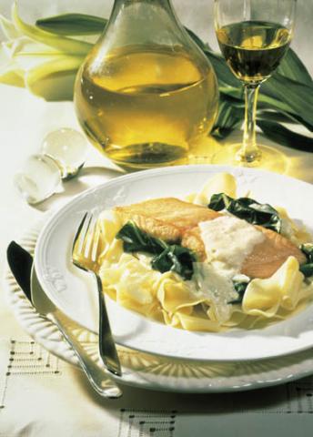 Schlemmer -Lachs mit Mangold - (c) Wirths PR Schlemmer -Lachs mit Mangold - (c) Wirths PR