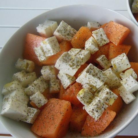 Karpoúzi me feta (Wassermelone mit Feta) - (c) Pixabay