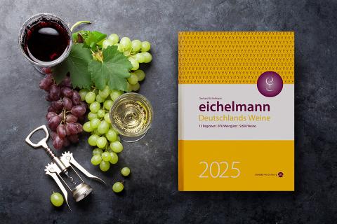 „Der Eichelmann“ präsentiert Jubiläumsausgabe  Seit 25 Jahren bekanntester deutscher Weinführer – 9.650 Weine von 870 Weingütern - (c) Verlag Mondo Heidelberg